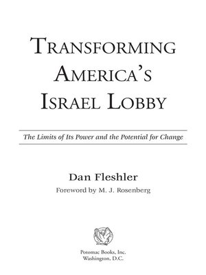 cover image of Transforming America's Israel Lobby